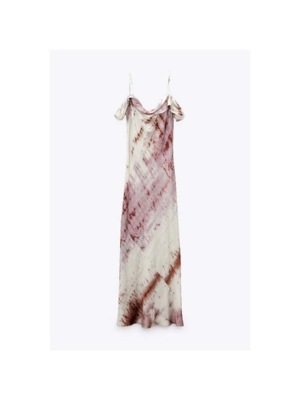Zara Tie-Dye Slip Maxi Dress